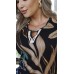 044949 - Blusa de Cós Ramany Estampada 